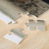 叫びのベビーのヴィンテージの人形の頭部の汚れた窓 ジグソーパズル (側面)