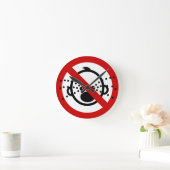 叫びのベビーの⚠タイ空港印の⚠無し ラウンド壁時計 (ホーム)