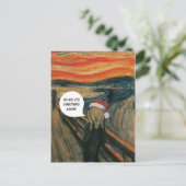 叫びの反クリスマスカードを食べて下さい シーズンポストカード (スタンド正面)