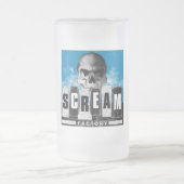 叫びの工場曇らされたガラスのマグ フロストグラスビールジョッキ (中央)