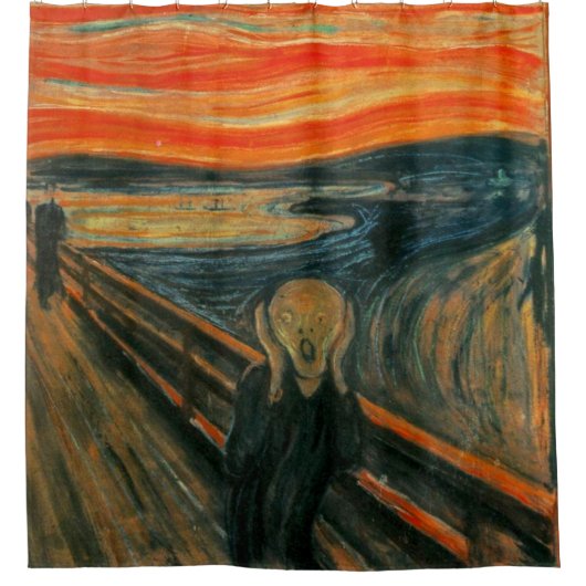 叫びの絵画のシャワー・カーテン シャワーカーテン (正面)