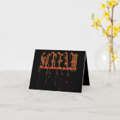 叫びの血ハロウィン カード (黄色い花)