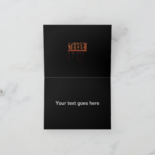 叫びの血ハロウィン カード (内部)