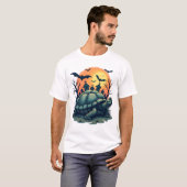 叫びの貝殻タートル Tシャツ (正面フル)