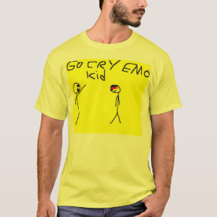 叫びのemoの子供は行きます tシャツ
