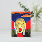 叫びインスパイア絵画声 ポストカード (スタンド正面)
