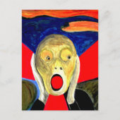 叫びインスパイア絵画声 ポストカード (正面)