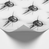 叫びスカル包装紙 ラッピングペーパー (角)