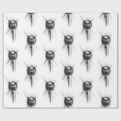 叫びスカル包装紙 ラッピングペーパー (フラット)