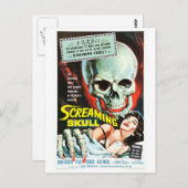 叫びスカル葉書 ポストカード (正面/裏面)