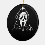 叫び声こうもり幽霊顔ホラーハロウィンマスクキル セラミックオーナメント (左)