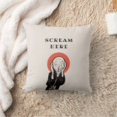 叫び声ここに装飾用クッション クッション (ブランケット)