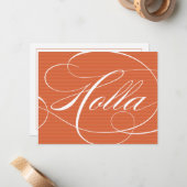 叫び声のオレンジ原稿%PIPE%のメッセージカード ノートカード (正面/裏面インサイチュ)