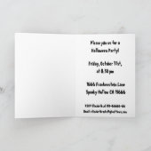 叫び声のスカルハロウィーン 招待状 (内部)