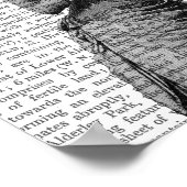 叫び声の女性とスカル ポスター (角)