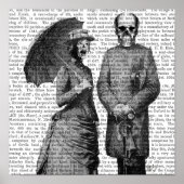 叫び声の女性とスカル ポスター (正面)