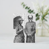 叫び声の女性とスカル ポストカード (スタンド正面)