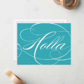 叫び声の青い原稿%PIPE%のメッセージカード ノートカード (正面/裏面インサイチュ)