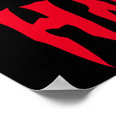 叫び声を上げるモンスターポスター ポスター (角)