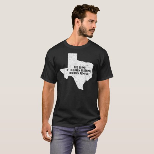 叫び声を上げる子供たちの音は取り除かれた Tシャツ (正面フル)