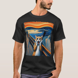 叫び声を上げる猫 Tシャツ