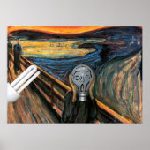 叫び声を上げる電球ポスター ポスター (正面)