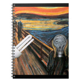 叫び声を上げる電球 ノートブック