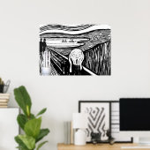 叫び声を上げる電球 ポスター (ホームオフィス)