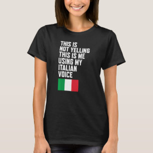 叫び声イタリアン旗イタリアントリコロール Tシャツ