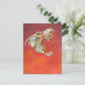 叫び声スカルミニプリント ポストカード (スタンド正面)