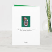 叫び声ピエロ遅れ誕生日カード カード (裏面)