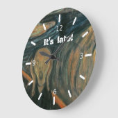 叫び声 ラージ壁時計 (傾斜)