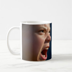 叫び女の子マグカップ2側面 コーヒーマグカップ