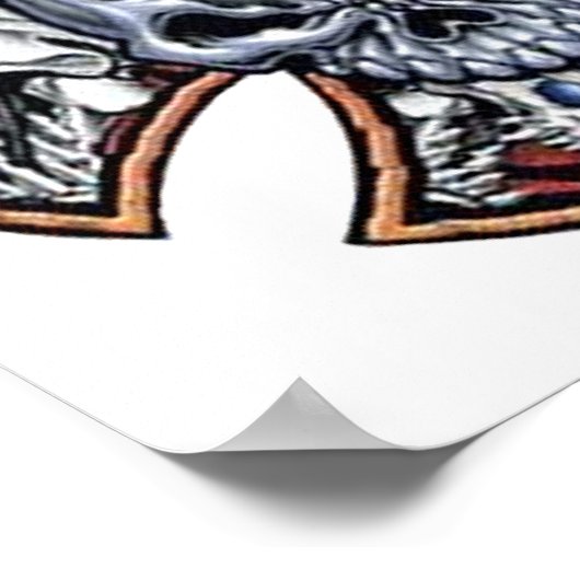 叫び鉄スカル ポスター (角)