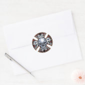 叫び鉄スカル ラウンドシール (封筒)