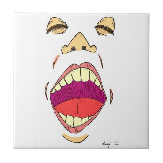 "叫び"のタイル タイル (正面)