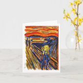 "叫び"のメッセージカード カード (黄色い花)