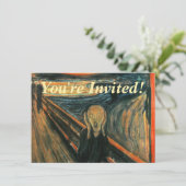 叫び エドヴァルド・ムンク 現代表現主義芸術 招待状 (スタンド正面)