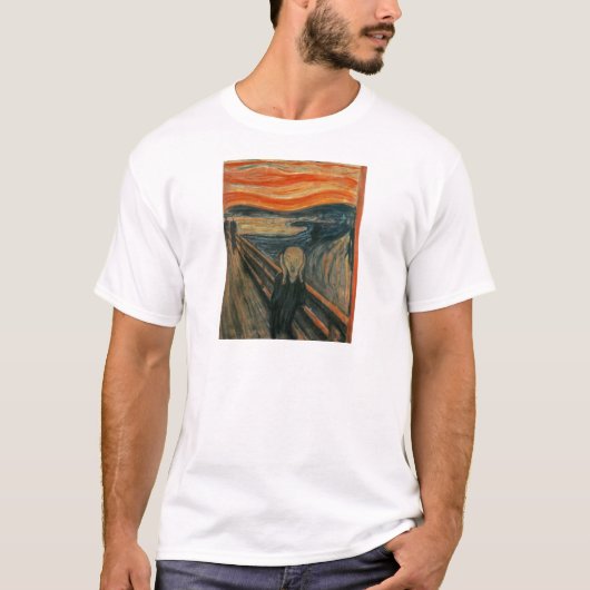 叫び - エドヴァルド・ムンク Tシャツ (正面)