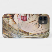 叫び、女の子、女の子、叫ぶ女の子、壊れたガラス Case-Mate iPhoneケース (裏面(横))