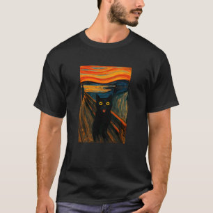 叫び 笑える 猫 有名な 芸術家 絵画 子猫 Tシャツ