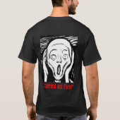 叫び-終わり明るい白側 Tシャツ (裏面)