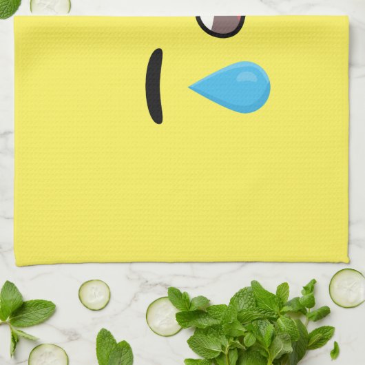 叫びEmoji キッチンタオル (折り畳み)