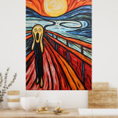 叫ぶ女性 ポスター (キッチン)