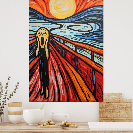 叫ぶ女性 ポスター (キッチン)