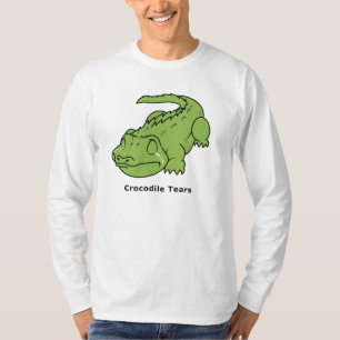 叫ぶ緑の見せかけの涙のワイシャツのポロの人の女性 Tシャツ