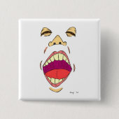 「叫ぶ」ボタン 缶バッジ (正面)