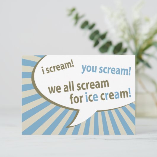 叫ぶ!叫ぶ!アイスクリームを叫ぶ 招待状 (スタンド正面)