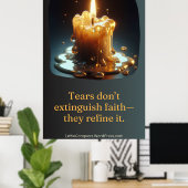 叫んだロウソク ポスター (ホームオフィス)