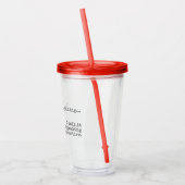 叫んでないおもしろい引用文 アクリルタンブラー (左)